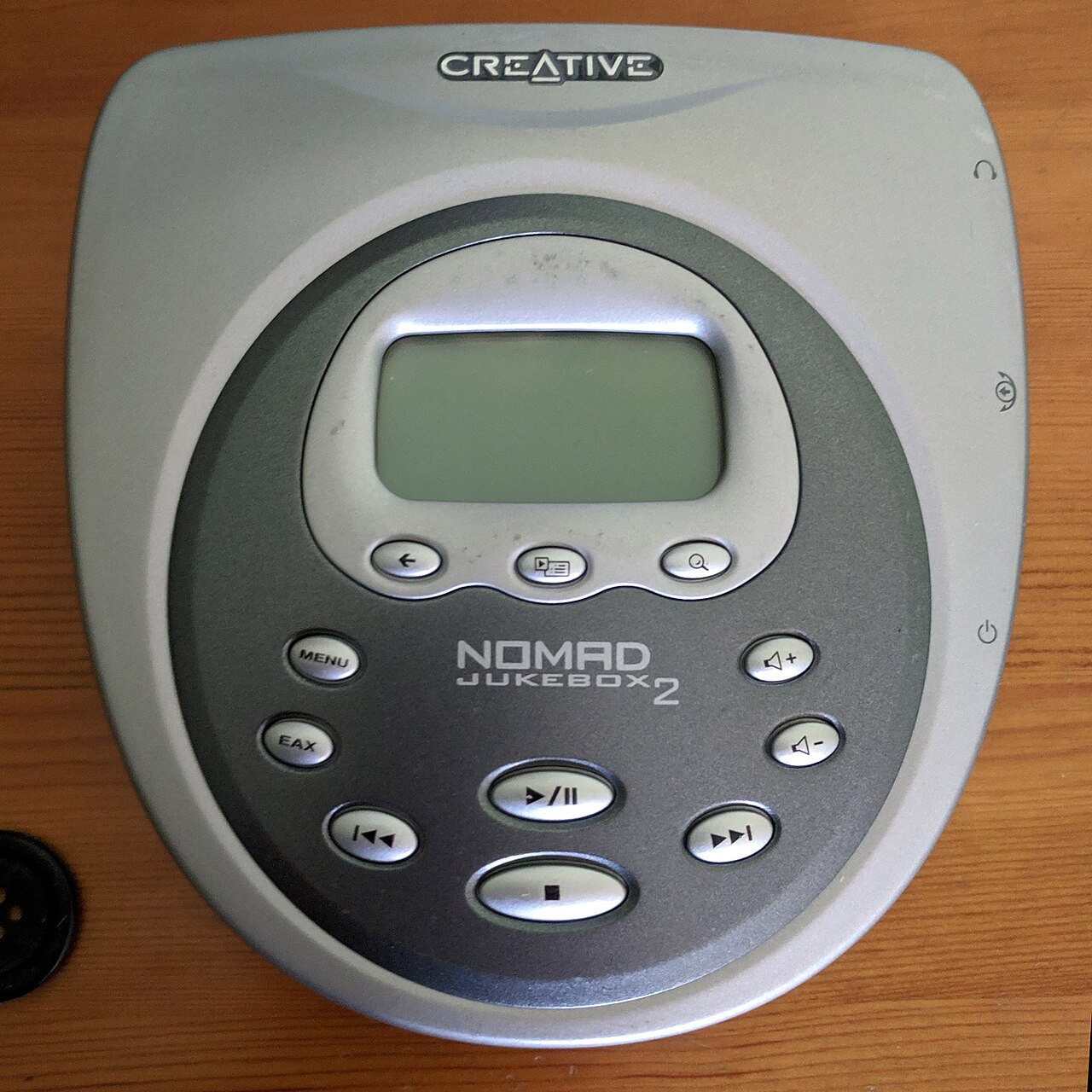 A Creative Nomad Jukebox portable MP3 player from the Winamp era