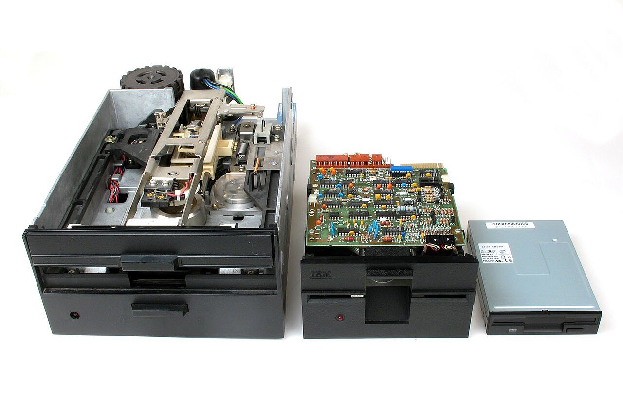 A stack of 3.5-inch floppy disks, the 1.44 MB format sold through the 1990s