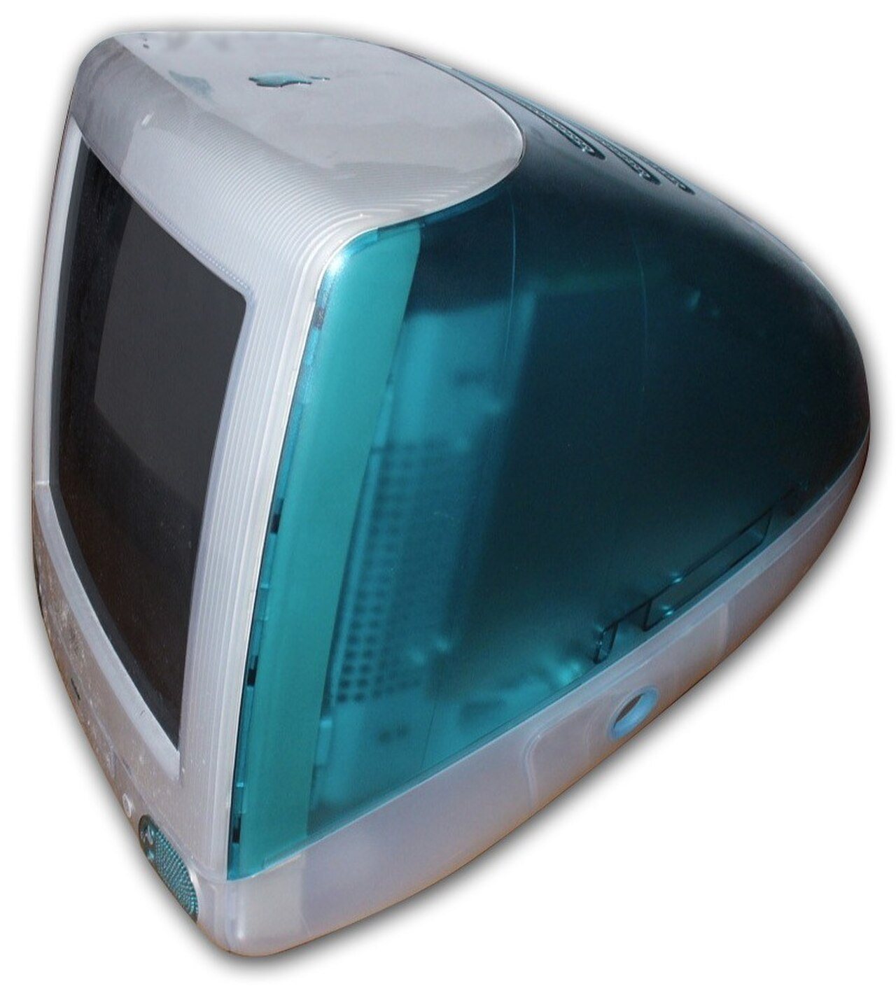 The original Apple iMac G3 in Bondi Blue