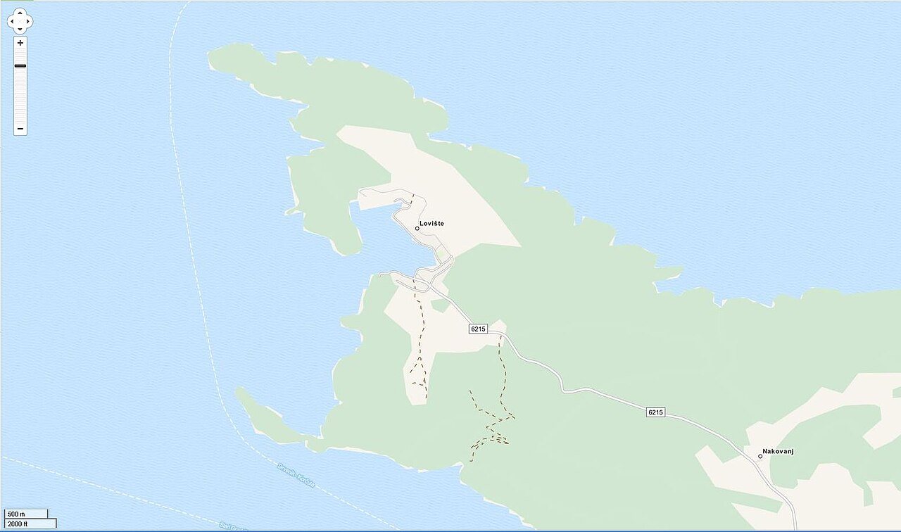 A road map rendered in the MapQuest Open map style