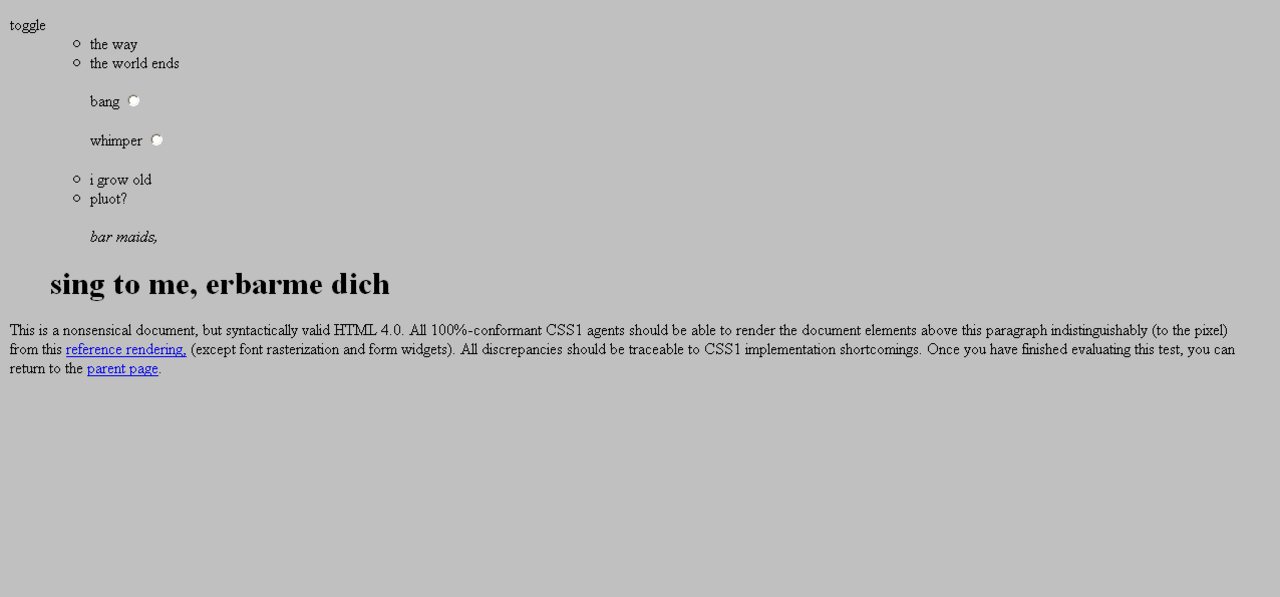 Netscape Navigator 3 rendering a web page in its grey 1990s browser chrome